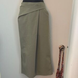 Reiss Wrap Front Midi Skirt